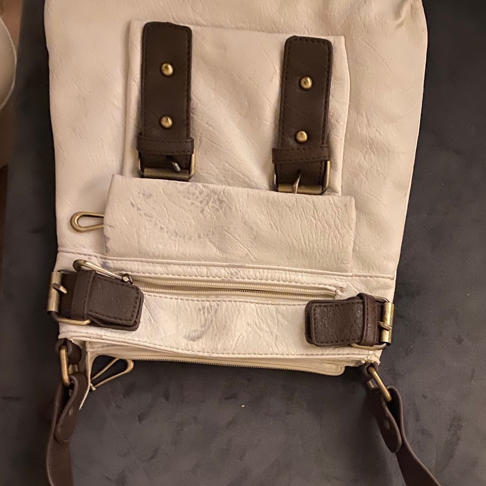 Pre-loved white small crossbody purse